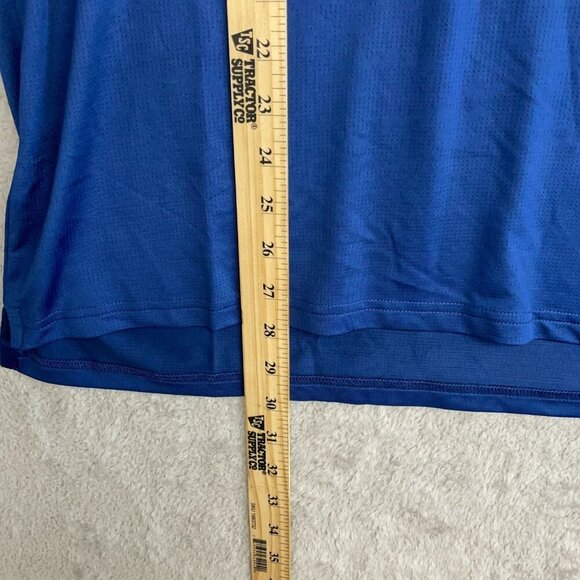 NEW Spyder Active Men's M Blue Short Sleeve Crew Neck Shirt Polyester Blend - Picture 4 of 7